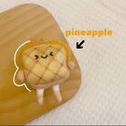 Cute Pineapple Toast Plush Toy 25cm Soft Stuffed  Hug Pillow Cushion Kwaii