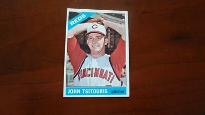 1966  TOPPS # 12 JOHN TSITOURIS  BASEBALL CARD - Image 1 of 2