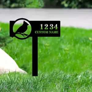 Custom Metal Home Marker Sign, Great Gift Option, Tailored Sign for Lawn Patio - Picture 1 of 7