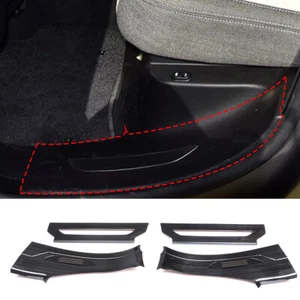 Cubierta protectora de placa raspada de umbral de puerta de acero negra para LR Range Rover Velar 2017-19 - Imagen 1 de 11