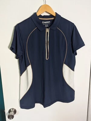 NUEVO CON ETIQUETAS POLO MUJER SUNICE TEAGAN COOLLITE, TALLA: XL, COLOR: MEDIANOCHE/ORO (J540) Foto 1 de 3