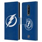Official Nhl Tampa Bay Lightning Leather Book Wallet Case For Oneplus Phones