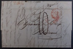 1840 Italy Folded Letter sent from Parma to Bordeaux France - Picture 1 of 5