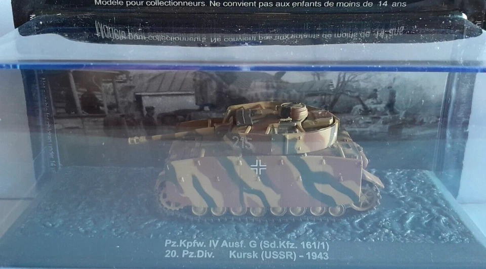 z2) Die Cast Tank - Pz.Kpfw. IV Ausf.G - Kursk (USSR) 1943 - scala 1/72 - Immagine 1 di 1