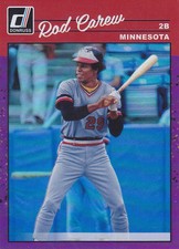 Rod Carew - 2023 Donruss #278 - Holo Purple - 1990 Retro