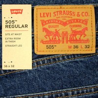 Levis 505 Jeans New Mens Regular Fit Straight Leg 29 30 31 32 33 34 36 ...