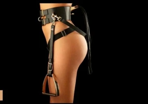 BNIB £340 Honey Birdette Fashion Fetish Stirrups Leather Role play Adult Set S/M - Picture 1 of 6