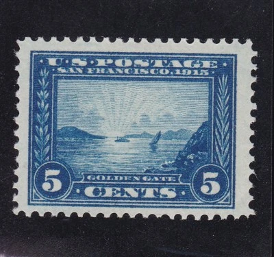 US 399 5c Panama-Pacific Mint VF-XF OG VVLH SCV $65 - Image 1 of 2