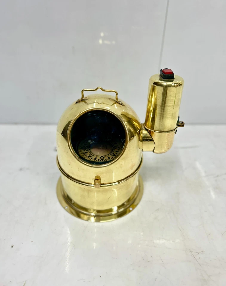 Saura Keiki Seisakusho Co. Ltd Brass Marine Small Boat Compass - Tokyo Japan - Image 1 of 4