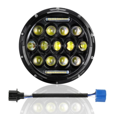 Proyector de haz alto-bajo DRL faros LED DRL de 7 pulgadas para Honda Shadow VT1100 750 600 Foto 1 de 4