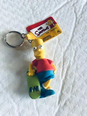 复古 Bart Simpson 泡沫人偶 2000 Squishy 钥匙链 FOX — 第 1/4 张图片