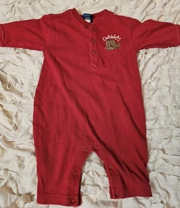 De Colección OshKosh 0 3 M Rojo QUERIDO Jersey Conjunto Dormir Mameluco De Colección 0/3 Meses - Imagen 1 de 6