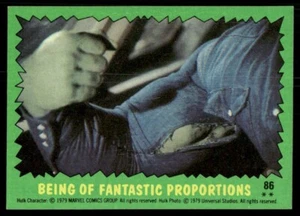 The Incredible Hulk 1979 TV Show Topps Card #86 (NM) - Picture 1 of 2