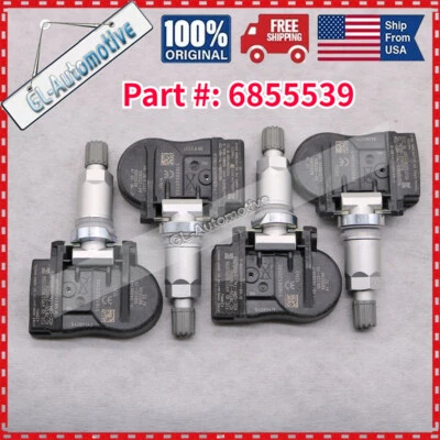 Set of 4 For BMW 328I 335I 340I 428I 435I 440I TPMS Tire Pressure Monitor Sensor - Image 1 of 4