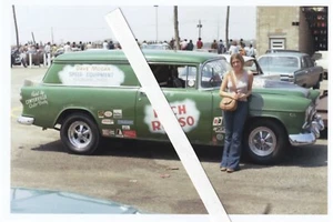 1960's Drag Racing- RICH RUSSO-1955 Chevy Panel Wagon-Junior Stocker - Picture 1 of 1
