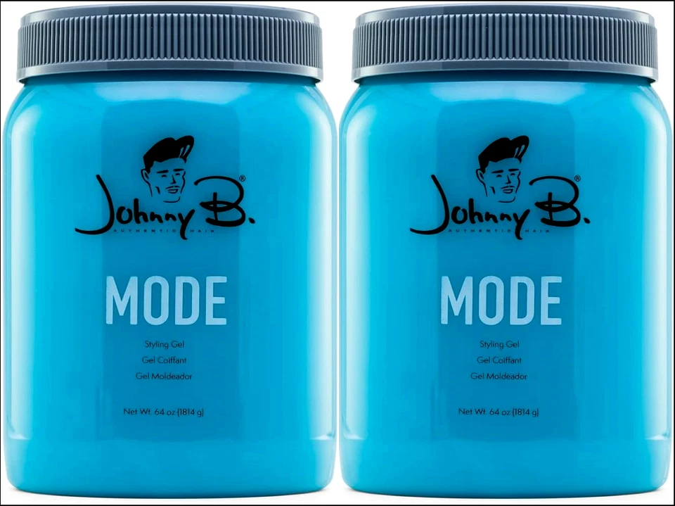 Johnny B. Mode Styling Hair Gel 64oz UNISEX -ALCOHOL Free- AUTHENTIC✅-SET OF 2- - Image 1 of 1