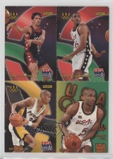 1996 Skybox USA Basketball Quads John Stockton Anfernee Hardaway Reggie Miller