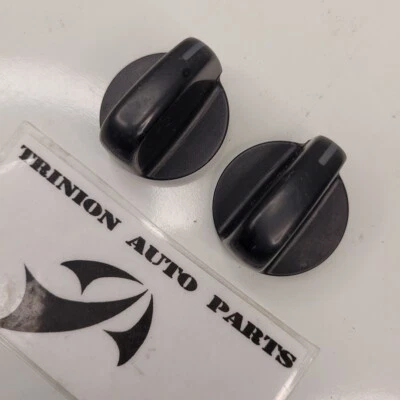 1997-2001 Subaru Impreza AC Heater Knob Black Set of 2 OEM - Image 1 of 4