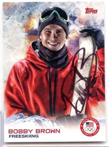 Bobby Brown signed autographed 2014 Topps Winter Olympic AUTO #11 SOCHI - Foto 1 di 1