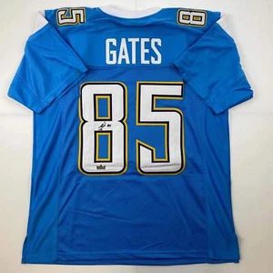 Facsimile Autographed Antonio Gates LA Powder Blue Reprint Jersey Size Men's XL - Picture 1 of 4