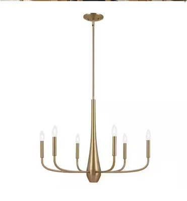 "Kichler Deela 28"" 6 luces champán bronce vela círculo araña comedor" Foto 1 de 4