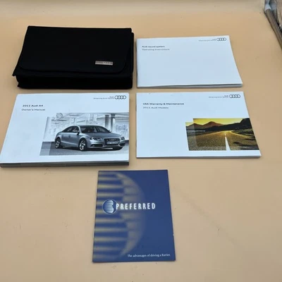 Audi A4 2011 juego manual del propietario con estuche garantía, mantenimiento, estuche incluido Foto 1 de 4