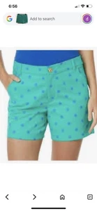 Lilly Pulitzer Women's Shorts Green Polka Dot Size 4 - Picture 1 of 6