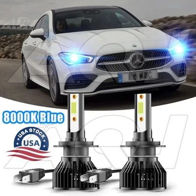 Faros LED H7 8000K azul hielo para Mercedes-Benz CLA250 2013-2019 Foto 1 de 4