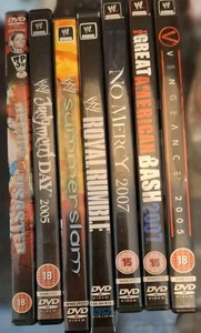 WWE DVD Collection Bundle of 6 PLE's + Recipe For Disaster Hardcore DVD - Picture 1 of 16