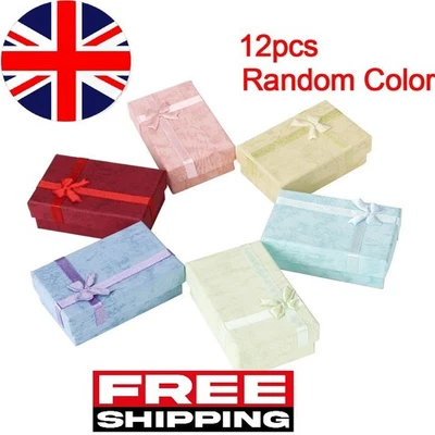 12Pcs Wholesale Jewellery Gift Boxes Packaging Necklace Bracelet Durable Sturdy - Image 1 of 4