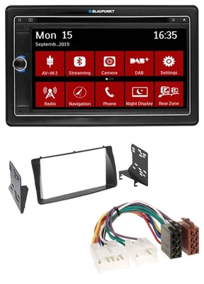 Blaupunkt Bluetooth DAB 2DIN USB DVD MP3 Autoradio für Toyota Corolla E12U/E12J - Bild 1 von 4