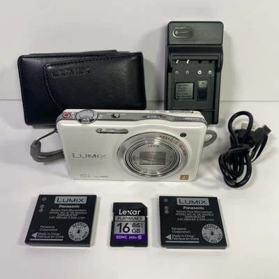 Компактная цифровая камера Panasonic Lumix DMC-SZ7 14,1 Мп 10-кратный оптический зум белая - Изображение 1 из 4