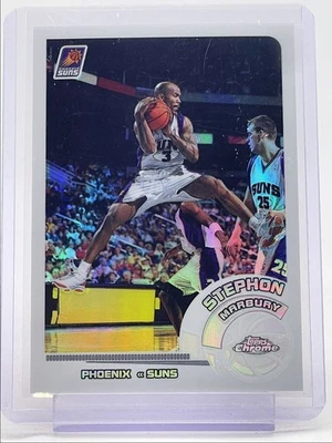 STEPHON MARBURY 2002-03 TOPPS CHROME WHITE REFRACTOR SUNS #14 /249 Q3562 - Image 1 of 2