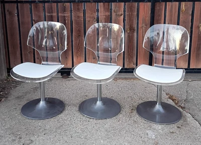 1 Silla MCM Lucite Hill Manufacturing Tulipán Acrílico Como Nueva Original 3 Disponibles Foto 1 de 4