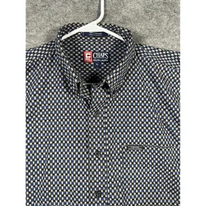Camicia CHAPS Ralph Lauren uomo XL con bottoni manica lunga fantasia casual - Foto 1 di 7