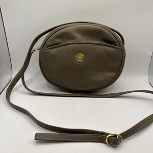 Vintage PIERRE BALMAIN tan / brown Leather Shoulder Bag Purse - Picture 1 of 5