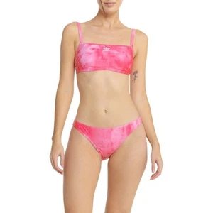 ADIDAS SWIMSUIT WOMEN'S - 253 AOP BIKINI SZ MEDIUM PINK - 2 PCS SWIM - Picture 1 of 2