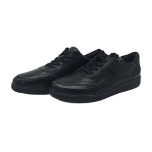 NEW Planet Shoes Kari Comfortable Leather Lace Up/Zip Black Shoes Womens Size 39 - Picture 1 of 5