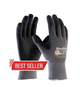 PIP 34-874 MaxiFlex Ultimate Mikroschaum Nitril Grip beschichtete ARBEITSHANDSCHUHE 12 PAAR - Bild 1 von 6