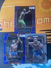 Ciryl Gane & Jair Rozenstruik Panini Select & Prizm UFC X3 Card Lot Heavyweight