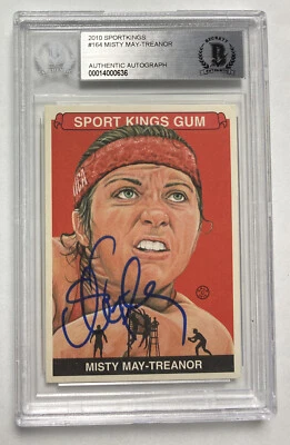 MISTY MAY-TREANOR SIGNED 2010 SPORTSKINGS #164 BECKETT AUTHENTIC VOLLEYBALL AUTO - Image 1 of 2