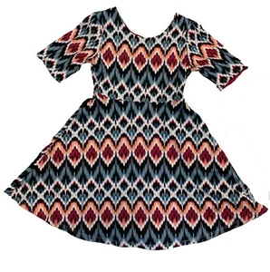 Sweet Heart Rose Girl's Reversible Dress Grey/Burgandy - Picture 1 of 3