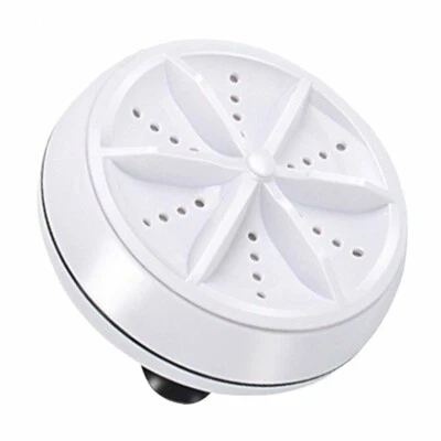 Portable Mini Washing Machine Ultrasonic Turbine Laundry Washer for Travel Home - Image 1 of 4