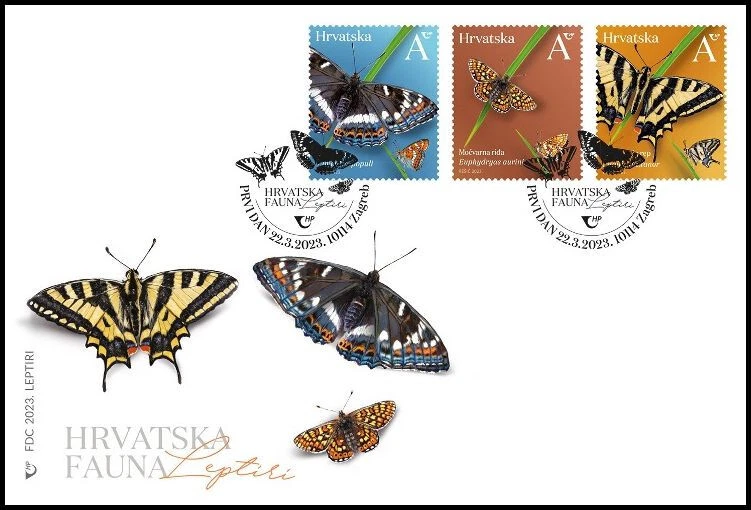 Croatia 2023, FDC cover Butterflies - Image 1 of 1