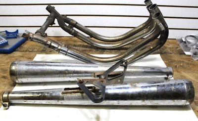 1979 Kawasaki KZ 650 B3 Exhaust System Mufflers Head Pipes - Image 1 of 4