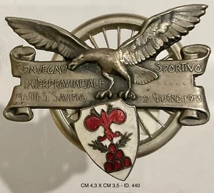 MONTE SAN SAVINO AREZZO TOURING ITALIANO DIST. CONVEGNO SPORTIVO 1913 CICLISMO - Picture 1 of 6