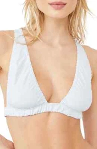 Free People Damen Wait & See Streifen Bralette BH Gr. M Blau Neu Kostenloser Versand! - Bild 1 von 1