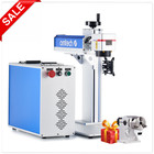 OMTech 50W Raycus Fiber Laser Marking Engraving Machine 8×8 in with Rotary Axis