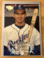 1993-94 Fleer Excel All-Stars Johnny Damon Rookie Card (RC) #6 Rockford Royals