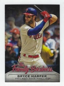 2019 Topps Update Series #FB-14 Bryce Harper The Family Business Black /299